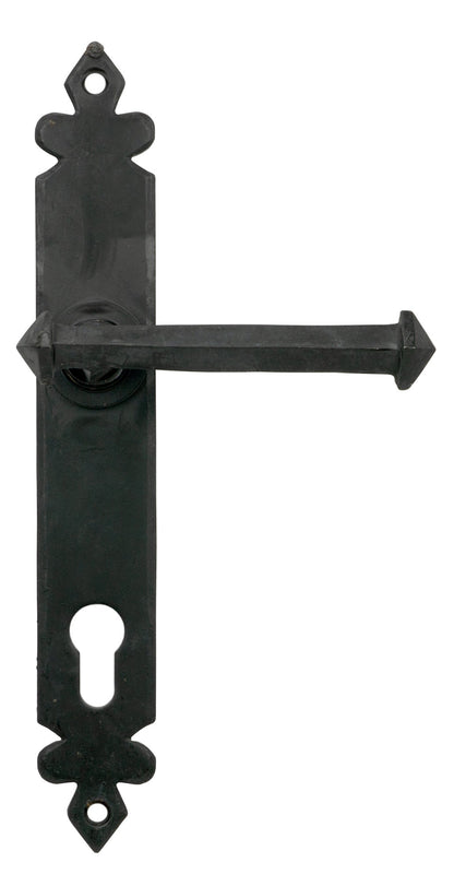 From The Anvil's External Beeswax Tudor Lever Espag. Lock Set