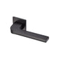Porto Door Handle on Square Rose by M Marcus - Heritage Brass