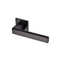 Madrid Door Handle on Square Rose by M Marcus - Heritage Brass