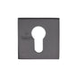 Euro Profile Keyhole Escutcheon Square - 5M-4049-Q - Matt Black
