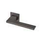 Seville Door Handle on Square Rose by M Marcus - Heritage Brass