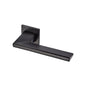 Seville Door Handle on Square Rose by M Marcus - Heritage Brass