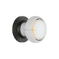 Gold Line Door Knob on Rose by M Marcus - Heritage Brass