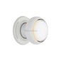 Gold Line Door Knob on Rose by M Marcus - Heritage Brass