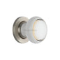 Gold Line Door Knob on Rose by M Marcus - Heritage Brass