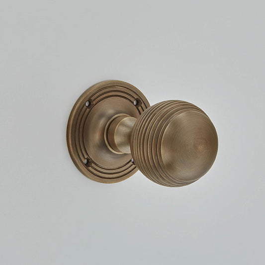 Croft - Large Reeded Ball Mortice Knobs 6346L by Croft Ironmongery