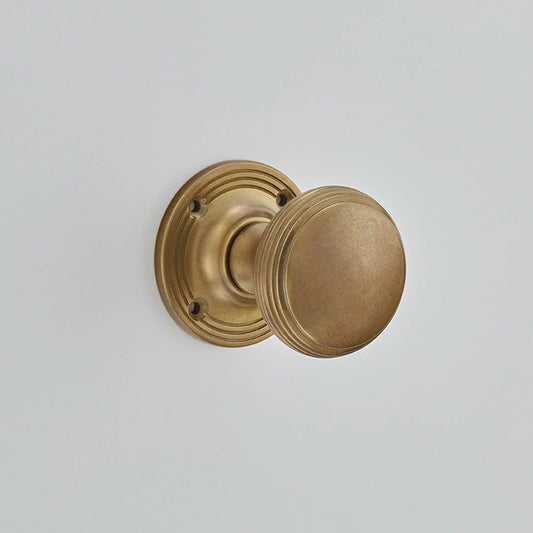Croft - Reeded Cushion Knob Rim Furniture 6347R by Croft Ironmongery