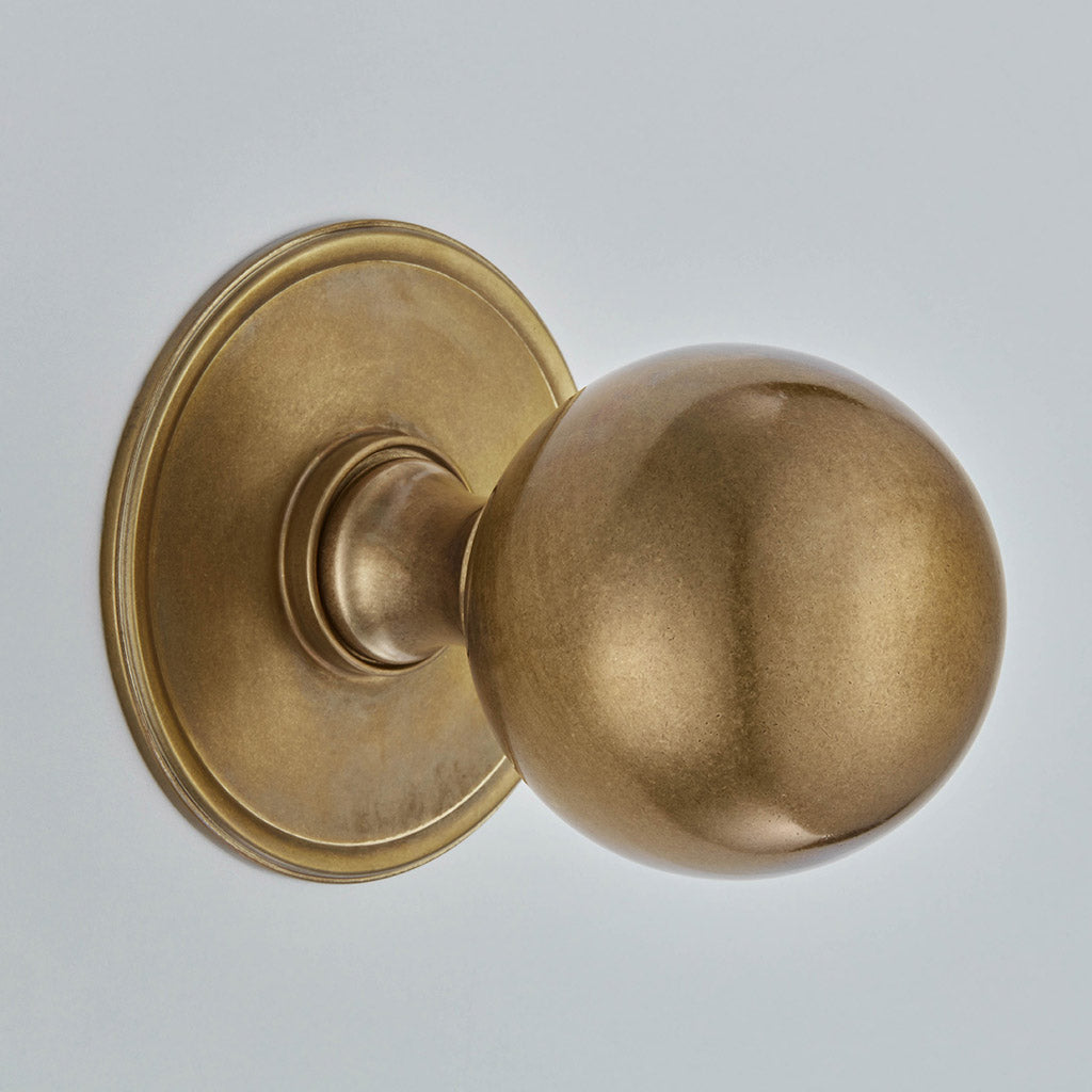 Croft - Ball Centre Door Knob with Round Rose 6405 by Croft Ironmongery