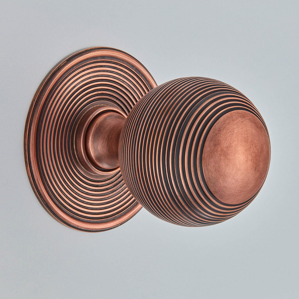 Croft - Reeded Ball Centre door Knob 6407 by Croft Ironmongery