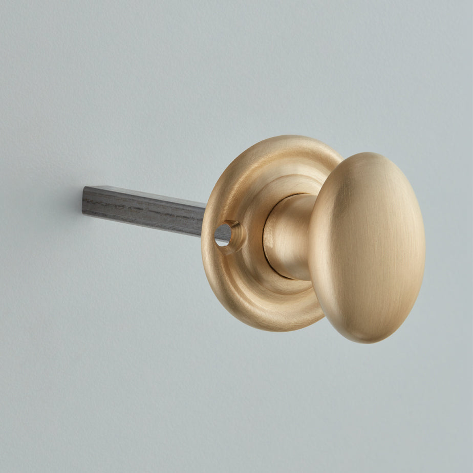 Croft - Oval Knob Thumb Turn 5mm Spindle Fixed Rose 6412 by Croft Ironmongery