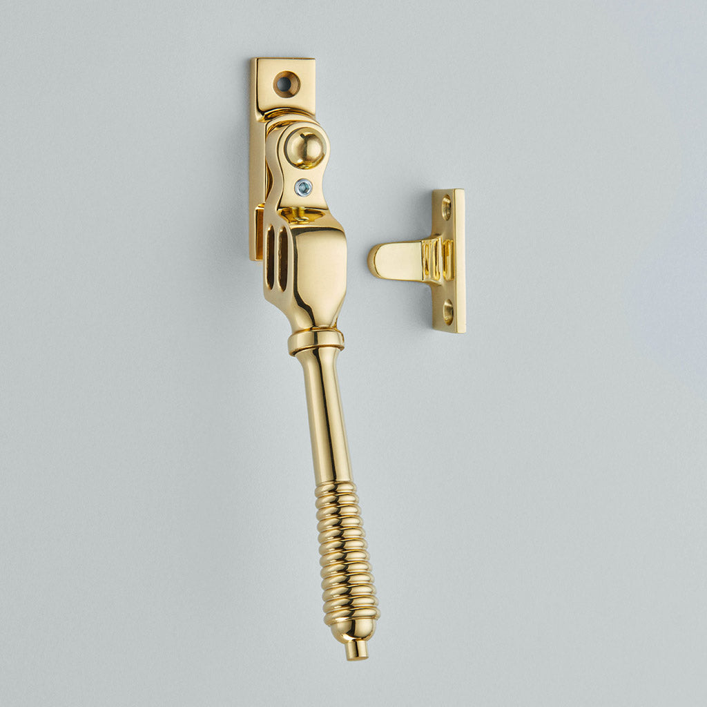 Croft - Lockable Double Night Vent Fastener - Inc. Key - Reeded 6438L by Croft Ironmongery