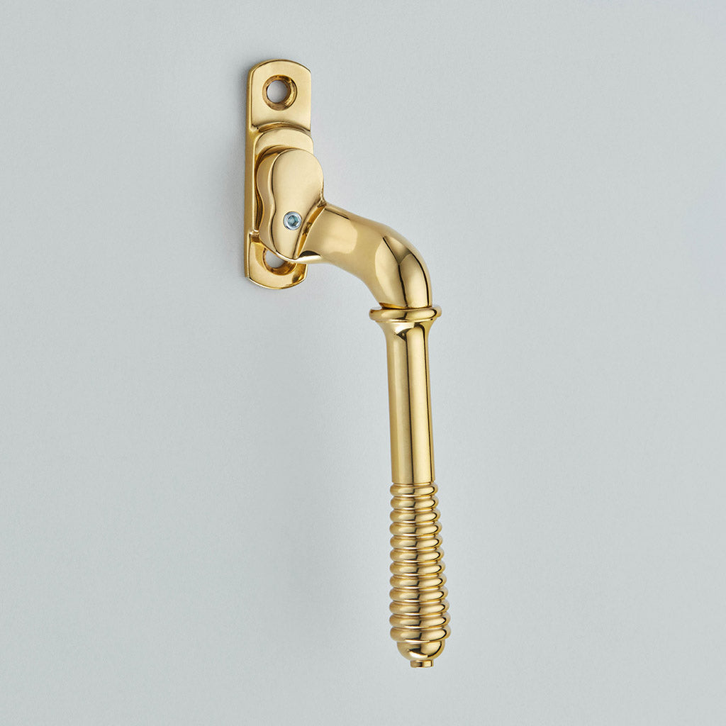 Croft - Window Espagnolette Handle - Reeded - Lockable 6440LRH by Croft Ironmongery