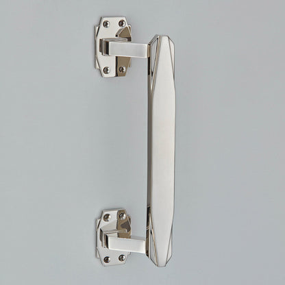 Croft - Art Deco Pull Handle on Roses 7009 by Croft Ironmongery