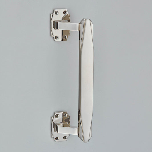 Croft - Art Deco Pull Handle on Roses 7009 by Croft Ironmongery