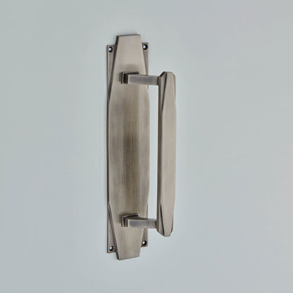 Croft - Art Deco Pull Handle on Backplate 7010 by Croft Ironmongery