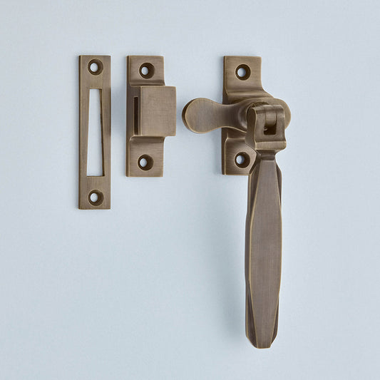 Croft - Art Deco Casement Fastener - Locking - H.P. 7018L by Croft Ironmongery