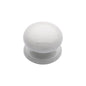White Crackle Cabinet Knob by M Marcus - Heritage Brass
