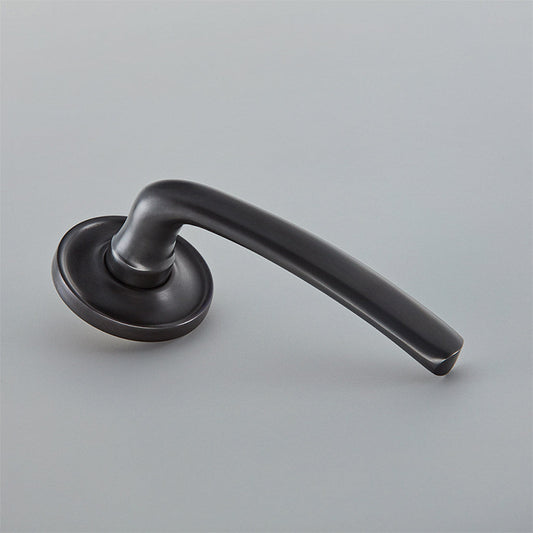 Croft - Floe Lever on Reeded Covered Rose. Unsprung 7200COV65C by Croft Ironmongery