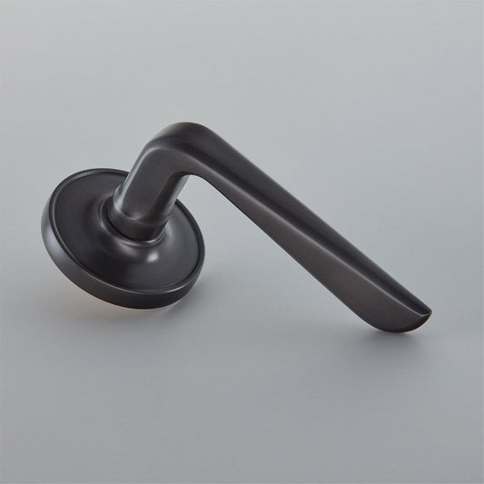 Croft - Celeste Lever on Raised Edge Covered Rose. Unsprung 7220COV65B by Croft Ironmongery