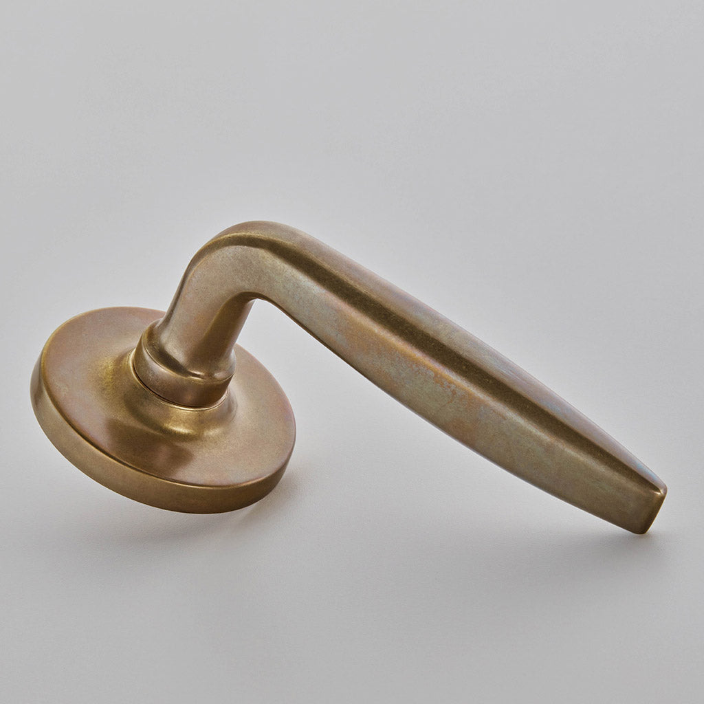 Croft - Maine Lever on Plain Covered Rose. Unsprung 7230COV65A by Croft Ironmongery