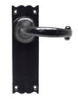 From The Anvil's Black Cottage Lever Latch Set