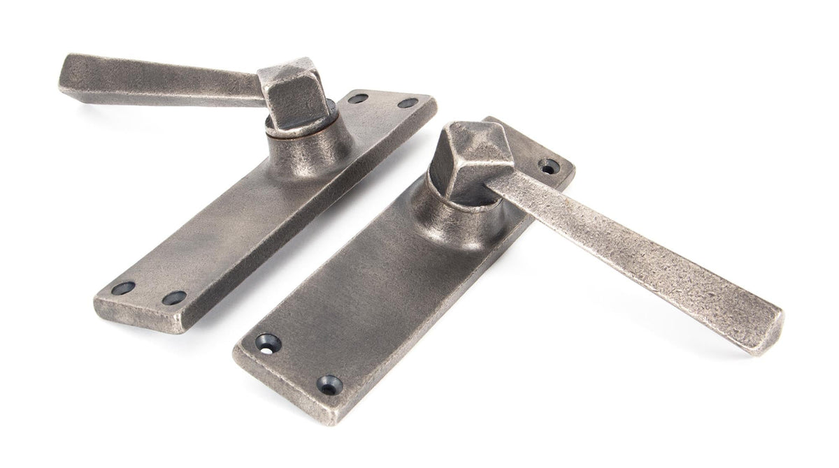 Straight Lever Latch Set by From The Anvil