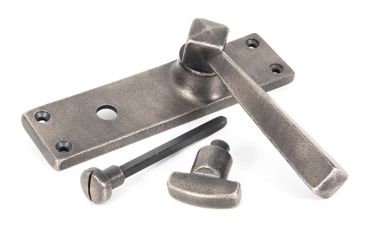 Straight Lever Bathroom Set by From The Anvil