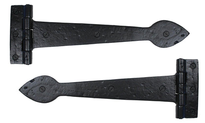 Black Cast T Hinge (pair) by From The Anvil