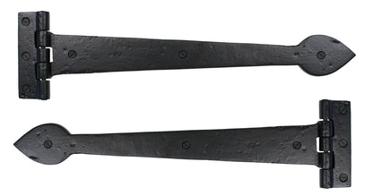 Black Cast T Hinge (pair) by From The Anvil