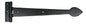 From The Anvil's Black Black Cast T Hinge (pair)