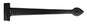 From The Anvil's Black Black Cast T Hinge (pair)