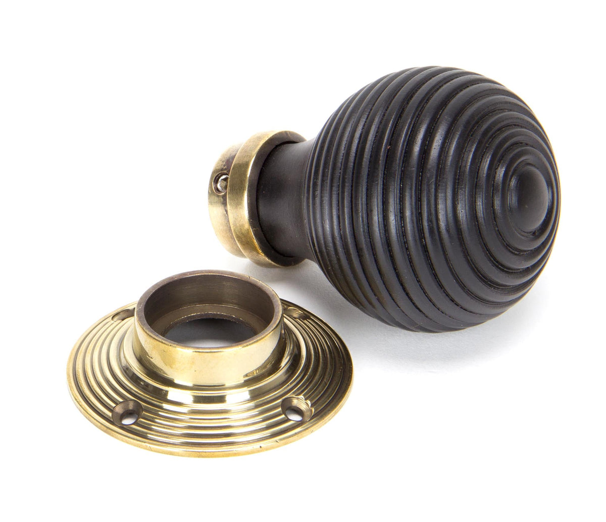 Wooden Beehive Mortice/Rim Knob Set by From The Anvil