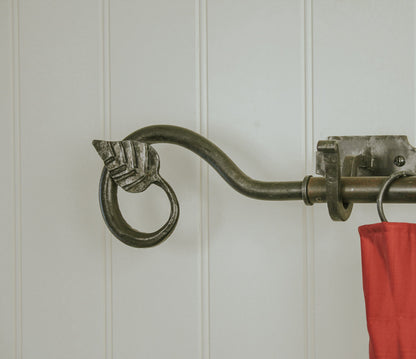 Leaf Curtain Finial (pair) by From The Anvil