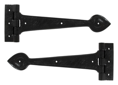 Black Cast T Hinge (pair) by From The Anvil
