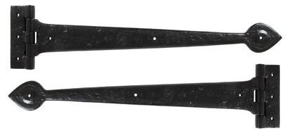 Black Cast T Hinge (pair) by From The Anvil