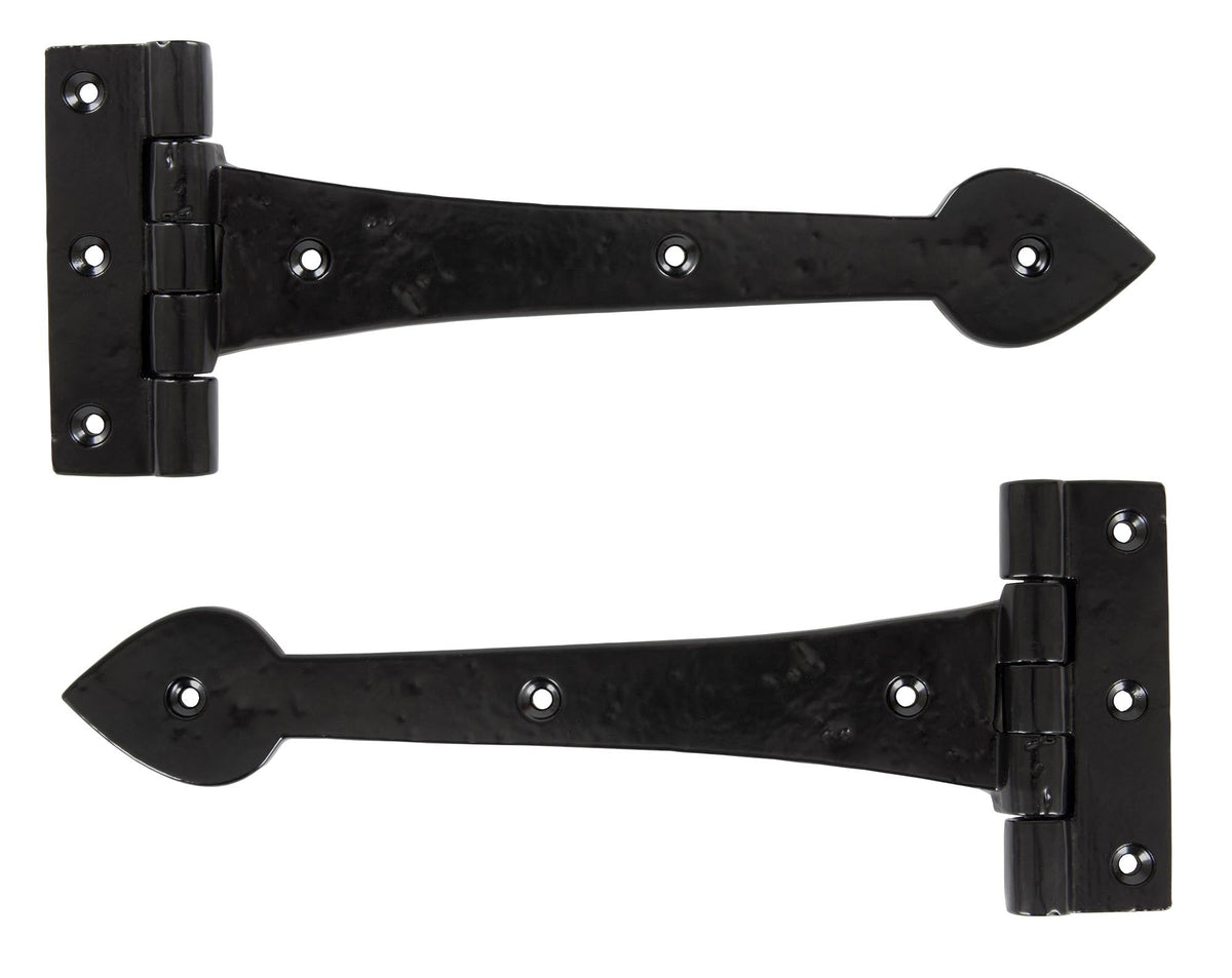Black Cast T Hinge (pair) by From The Anvil