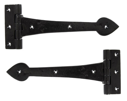 Black Cast T Hinge (pair) by From The Anvil