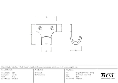 Sash Lift by From The Anvil