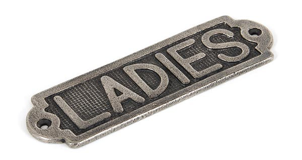 From The Anvil, Ladies Sign, Accessories, Signs