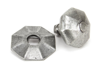 Octagonal Centre Door Knob by From The Anvil