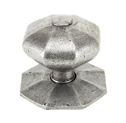 From The Anvil's Pewter Patina Octagonal Centre Door Knob