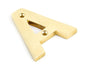 From The Anvil's Polished Brass Polished Brass Letter
