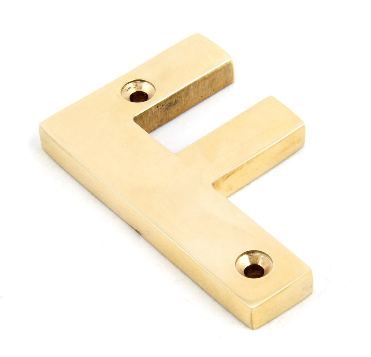 From The Anvil's Polished Brass Polished Brass Letter