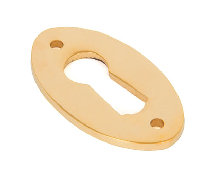 From The Anvil's Polished Brass Oval Escutcheon