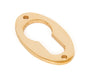 From The Anvil's Polished Brass Oval Euro Escutcheon