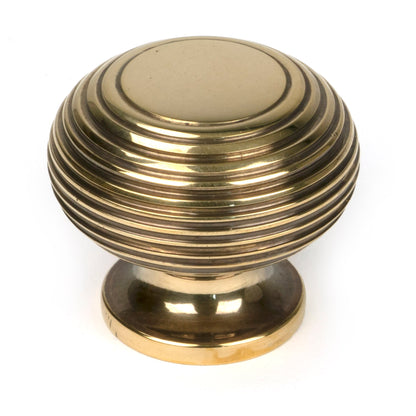 From The Anvil's Aged Brass Beehive Cabinet Knob