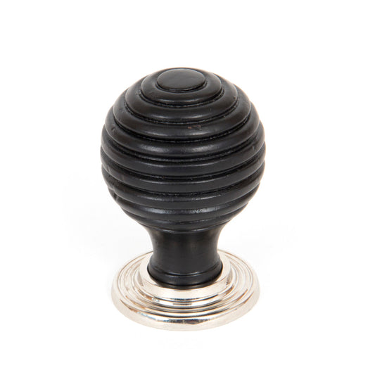 From The Anvil's Ebony Wooden Beehive Cabinet Knob