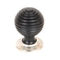 From The Anvil's Ebony Wooden Beehive Cabinet Knob
