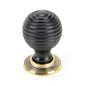 From The Anvil's Ebony Wooden Beehive Cabinet Knob