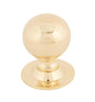 From The Anvil's Polished Brass Ball Cabinet Knob